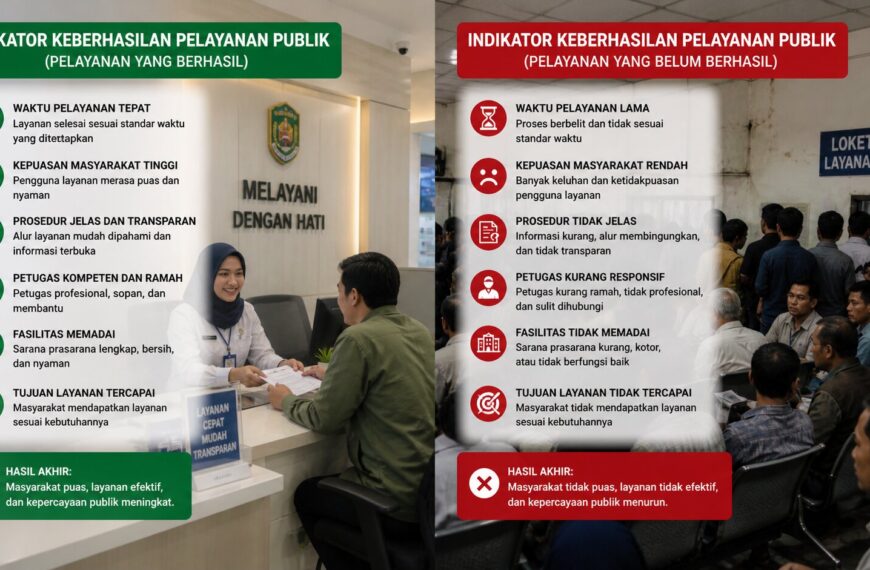 Menuju Indikator keberhasilan pelayanan publik